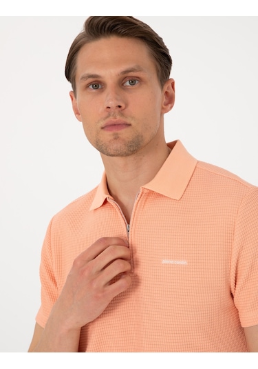 Pierre Cardin Erkek Somon Tişört 50310202-vr047 Somon