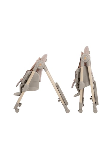 Maxi-Cosi Minla Plus 6'sı Bir Arada Ahşap Görünümlü 4 Tekerlekli Mama Sandalyesi Elegance Terra