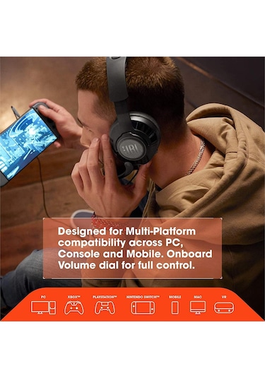 JBL Quantum 200 Kablolu Oyuncu Kulaklığı