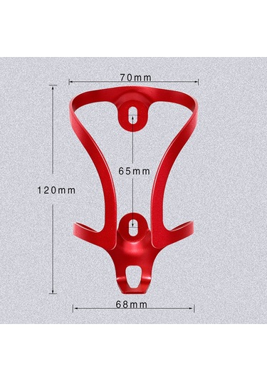 Xindoker Alüminyum Altyapı Bisiklet Su Flas Holderı - Hafif, Dayanıklı Ve Kolay Kurulum - Farklı Kapasiteli Flaslar İçin Uygun - Kırmızı