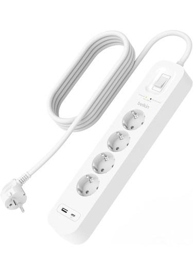 Belkin Srb001vf2m-v2 4'lü Yüksek Gerilim Korumalı Çoklu Priz