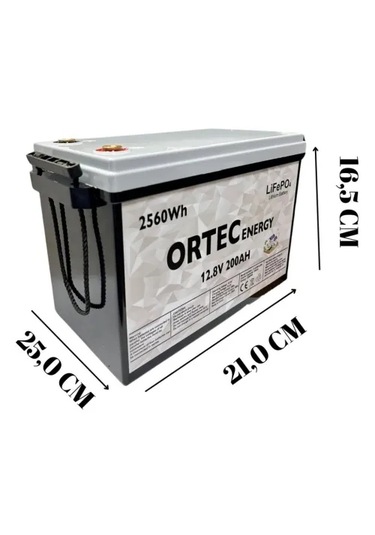 Solar Sistemler İçin 12.8v 200 Ah Lityum Akü