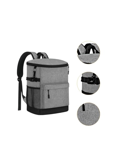 Suntek Sırt Çantası Soğutucu Benzersiz Taşınabilir Erkekler Gri