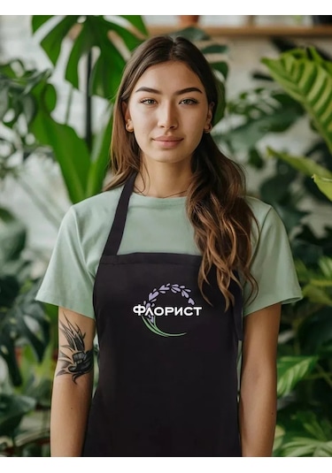 Vau Fartuk Çiçekçi Önlüğü 154583869 Siyah