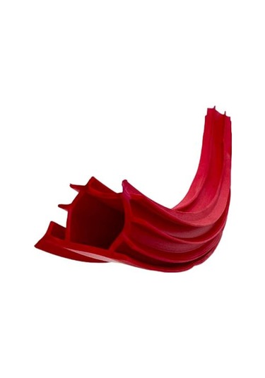 Contacall Alev Önleyici Yangın Kapısı Fitili Yangın Contası 6 Metre Kırmızı Ykc-26 6 M