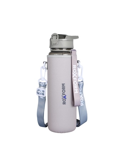 Roxform 1100 Ml Gri Premium Suluk Matara Bpa & Bps İçermez, Kılıflı Ve Sızdırmaz Gri