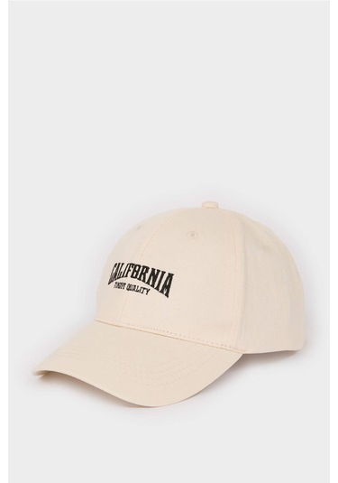 DeFacto Erkek Nakışlı Pamuklu Cap Şapka D7820AX25SMBG26