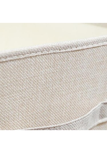 Suntek Giysi Yorgan Saklama Kutusu XL Bej 9 Izgara Bej