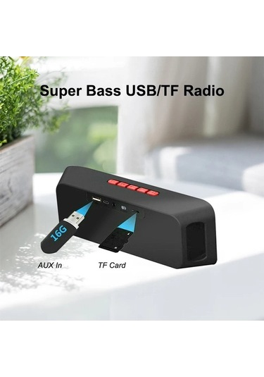 Ulzyvf Taşınabilir Mini Kablosuz Hoparlör Hoparlör Bluetooth'lu Wm