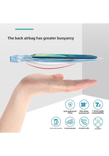 Skycity Genel Cihazlar İçin Tpu Materyal Su Geçirmez Telefon Kılıfı, Dokunmatik Ekran Desteği Ve Hafif Tasarım Beyaz Beyaz