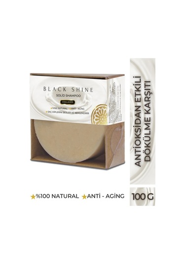 Black Shine Bs Saç Dökülmelerine Karşı Kolajen Katkılı Katı Şampuan 100 G