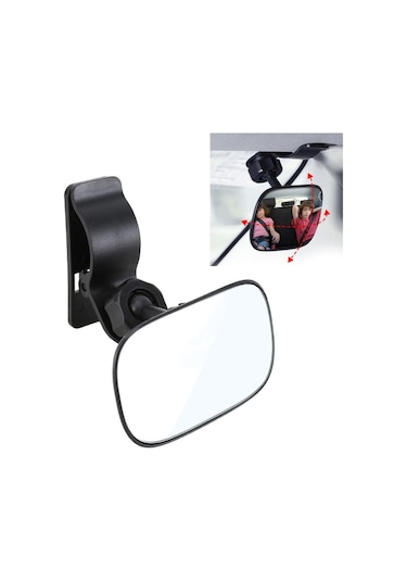 Sones 3R-2161 Araba Kamyon İç Dikiz Kör Nokta Ayarlanabilir Klipsli Geniş Açı Ayna