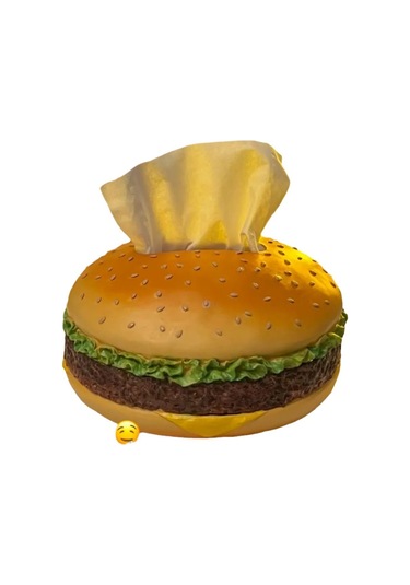 Aircraft Carrier Jzcat Hamburger Yuvarlak Kağıt Mendil Kutusu