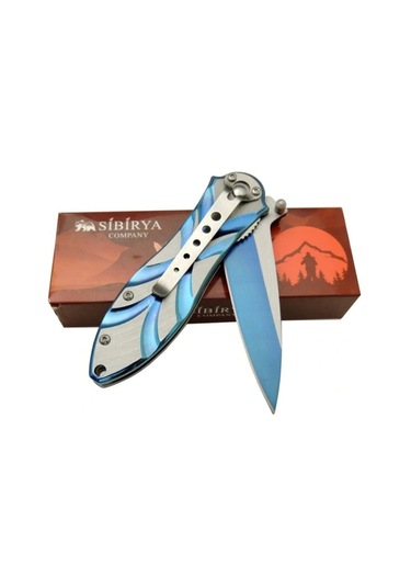 Sibirya Lale Kamp Çakı Blue S-2091l 18,5 Cm Haki