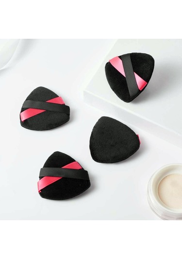 Melien Pamuk Yıkanabilir Kadife Puf Makyaj Süngeri Siyah