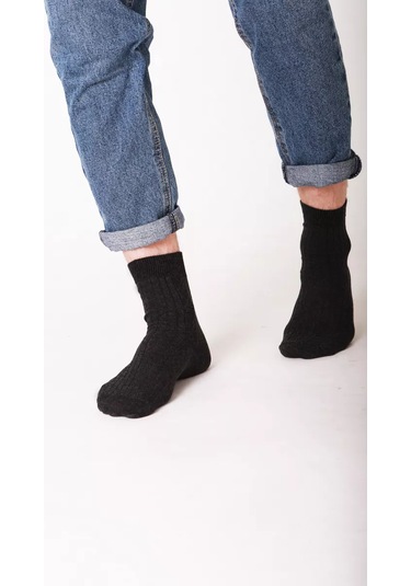 Noginka Erkek Çorapları, Pamuklu 10 Çift Set 62700740 Koyu Gri