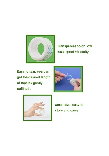 Deli Küçük Yüksek Viskozite Ofis Şeffaf Teyp Öğrenci Kırtasiye Kaseti, Size:12 Rolls Width 1.2cm X Length 12.8m Diğer