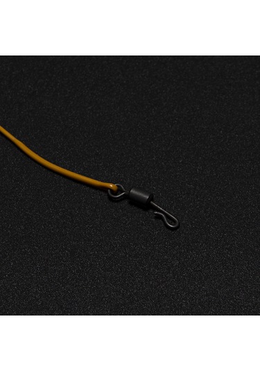 Reedark Karp Balıkçılığı İçin Dayanıklı Aramid Lider Tel 80lb/30kg , 1 Metre, Çiftlik Sarısı, Döndürücü İçeren, Kolay Montajlı