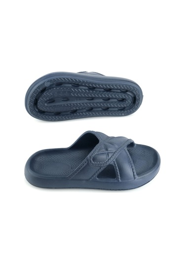 Gezer Kadın Yazlık Eva Islak Zemine Uygun Ev Bahçe Banyo Terlik Lacivert