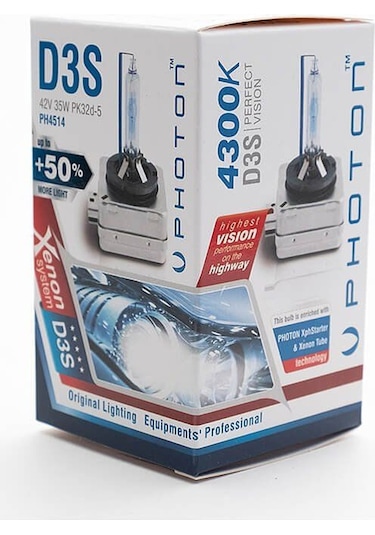 D3S 4300K +%50 Fazla Işık OEM Ampul