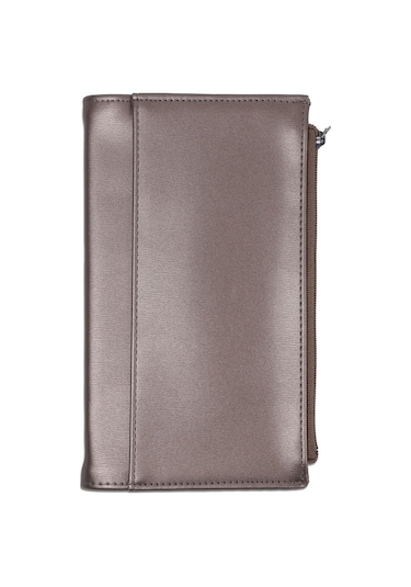 Victoria's Journals Zipco 9.6x16.6 96 Yaprak Çizgili Defter Altın 7180 Kahverengi