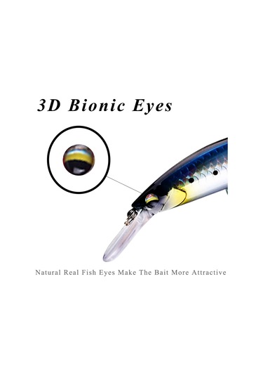 Maiyame 11cm 29g Derin Su Süngerli Simülasyon Balık Yemi, Tuzlu Ve Tatlı Sudda Kullanım, Gerçekçi Yüzme Hareketi - Cc131-5