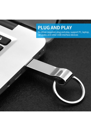 Springsun 64 GB Usb2.0 Metal U Disk Usb Flash Sürücü Taşınabilir Darbeye Dayanıklı Düşmeye Karşı Daya