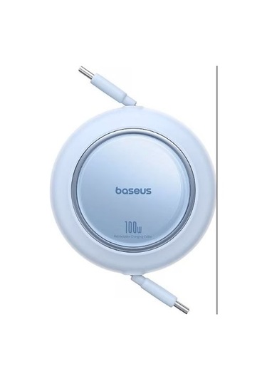 Baseus Free2Pull Mini USB-C 100 W Şarj Kablo Mavi 1.5 M