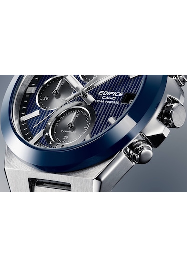 Casio Efs-s650d-2adf Güneş li Kronograf Erkek Kol Saati Metalik Gri