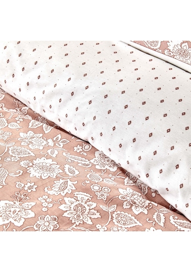 Karaca Home Celerina Pembe %100 Pamuk Çift Kişilik Fitted Nevresim Takımı Pembe
