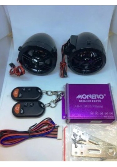 Motosiklet Alarm Seti Ve Mp3 Radyo Çalar Bluetooth M - R Si...