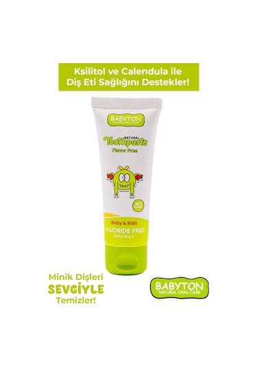 Babyton Doğal Aromasız Diş Macunu Florürsüz 50 G