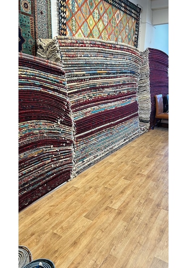 El Dokuma Afghan Halısı Bordo