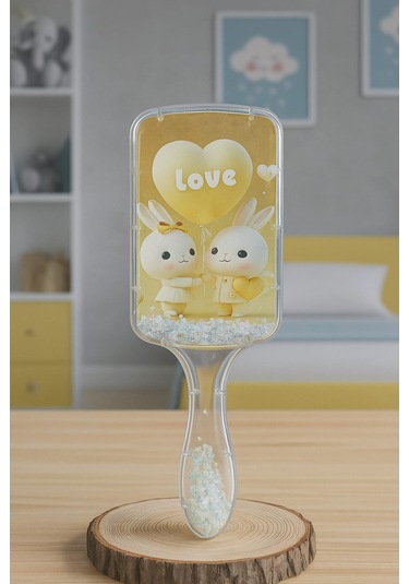 Şık Lüks Tarak Hassas Saçlara Uygun İnci Detaylı,bebek Ve Kız Çocuklar İçin Saç Tarağı