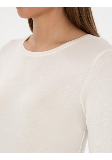 Pierre Cardin Kadın Ekru Bluz Örme 50317061-vr019 Ekru