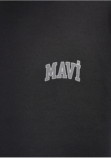 Mavi - Mavi Logo Baskılı Siyah Sweatshirt 0611716-900 Siyah