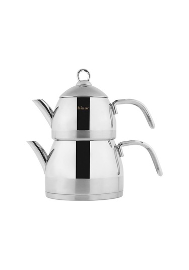Hisar Orion İndüksiyon Tabanlı Midi Çelik Çaydanlık Inox