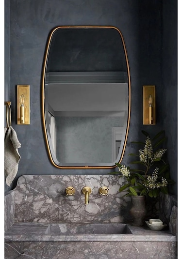 Fawdecor Berlin Dekoratif Duvar Aynası Siyah 43 X 75 Cm Siyah