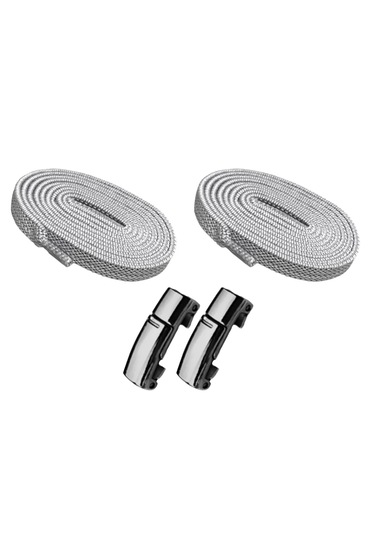 Elastik A.gri Akıllı Kilitli Bağcık Mıknatıslı Tak Bırak 100 Cm