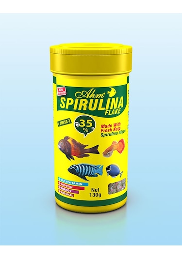 Ahm Spirulina Flake 250 Ml Pul Yem