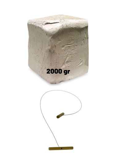 Seramik Hamuru 2000 Gr- Doğal Kil Çamuru Seramik Çamuru Doğal Oyun Çamuru, Kesme Teli Ipi