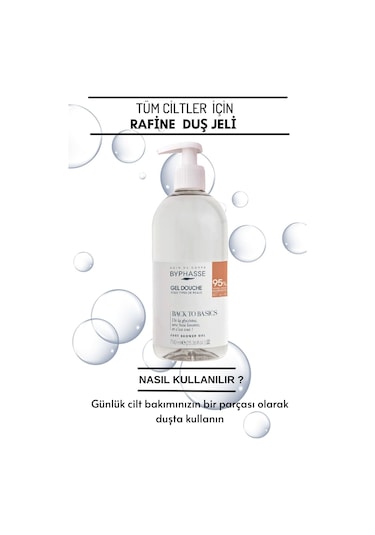 Byphasse Back To Basics Rafine Duş Jeli Tüm Cilt Tipleri 750 ML