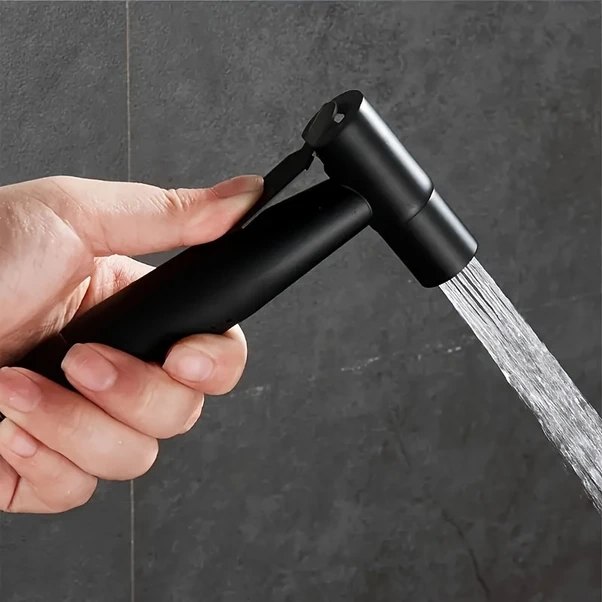 Tongdashop Siyah 59.06 İnç Hortumlu Ayarlanabilir Duş Başlığı - Çift Püskürtme Paslanmaz Çelik