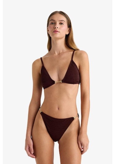 DeFacto Regular Fit Krinkıl Kumaş Bikini Altı-Fall in Love B6931AX24SMBN328
