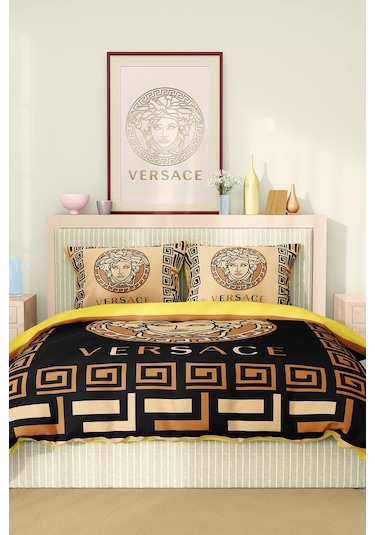 Marka Nevresim Takımı Çift Kişilik Pamuklu Saten Kumaş 6 Parça 3d Dijital Baskı Duvet Cover Set Model No:100 Renkli