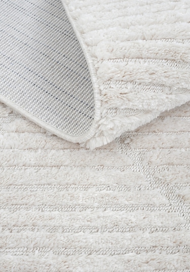 Cool Halı Palazzo Krem Mutfak Halısı Yumuşak Bukle Tezgah Önü Leke Tutmaz İskandinav Kabartmalı Halı