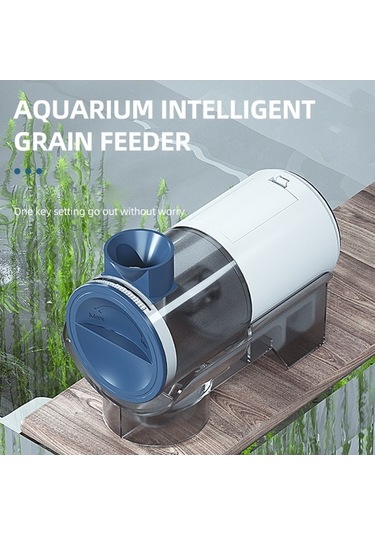 Pazly Zamanlayıcılı Elektrikli Balık Yemi Makinesi, Otomatik/manuel Akvaryum Balık Yemi Dağıtıcısı