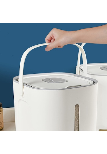 Natudeco Pirinç Dağıtıcı Sızdırmaz Pirinç Saklama Kabı Böcek