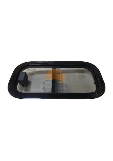 Karavan Banyo Wc Havalandırma Camı Sağ  Gri - Siyah