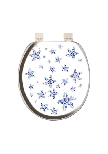 Softy Jumbo Desenli Yumuşak Klozet Kapağı Beyaz 8691580115103